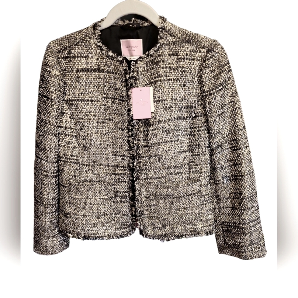 Kate Spade Party Tweed Jacket Blazer NWT